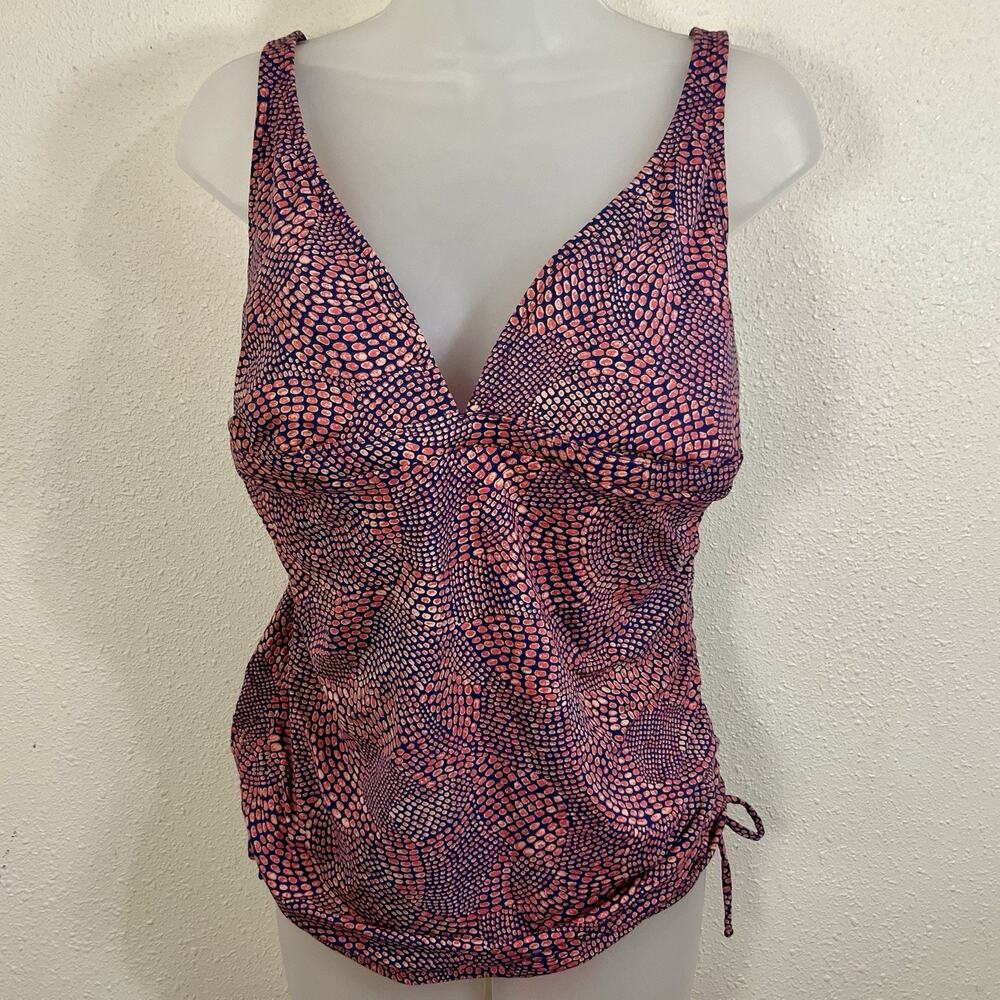 Title Nine Tankini Two Piece Swim Set Womens L Large Full Coverage Padded